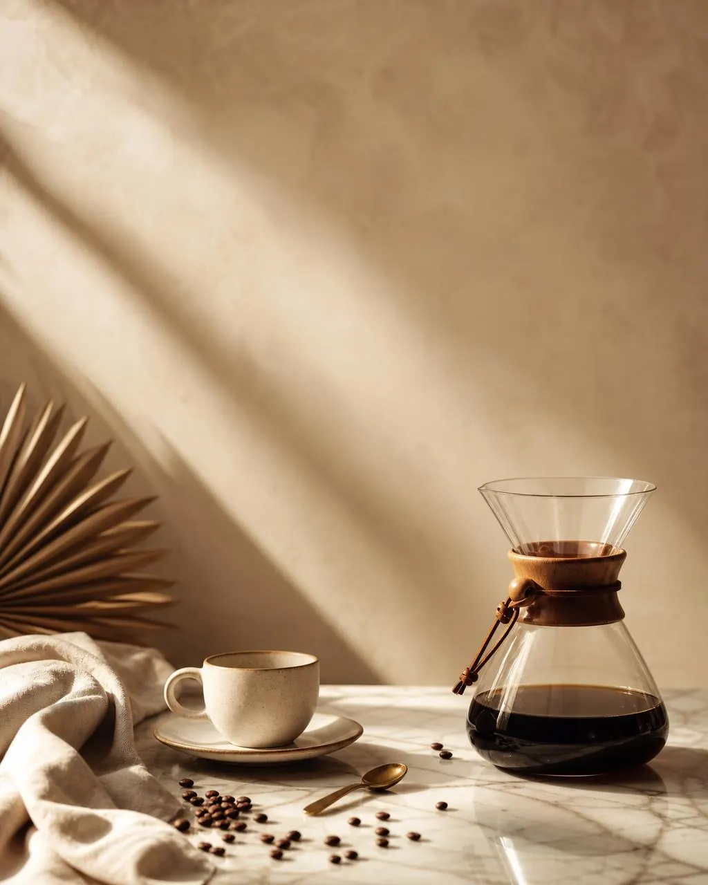 Sway Brew barista hand-pouring a V60 in warm daylight